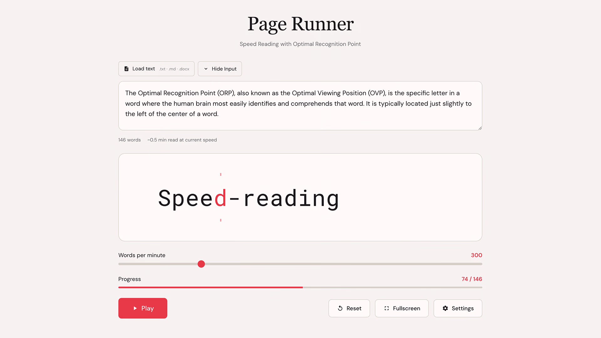 Page Runner